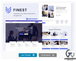 Finest - Financial & Tax Advisor Elementor Template Kit