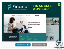 Financ - Financial Advisor Elementor Template Kit