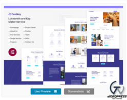 Fastkey | Locksmith and Key Maker Service Elementor Template Kit