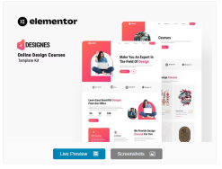 Designes - Online Design Course Elementor Template Kit