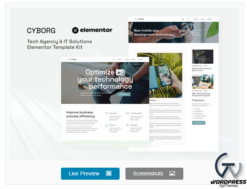 Cyborg - Tech Agency & IT Solutions Elementor Template Kit