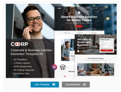 Coorp - Multi-purpose Business Solutions Elementor Template Kit