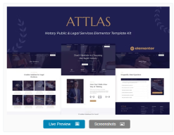 Attlas - Notary Public & Legal Services Elementor Template Kit