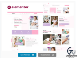 Widak - Facial Care & Beauty Treatment Elementor Pro Template Kit