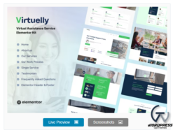 Virtuelly - Virtual Assistant Service Elementor Template Kit