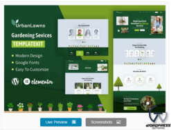 Urban Lawns - Gardening Elementor Template Kit