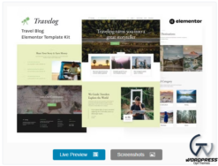 Travelog - Travel Blog Elementor Template Kit