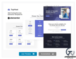 TopHost - Web Hosting Services Elementor Template Kit