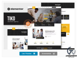 Tiko - Business Agency Elementor Template Kit