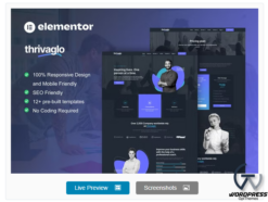 Thrivaglo - Business Coach Elementor Template Kit