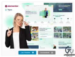 Tapos - Child Care & Kindergarten Elementor Template Kit