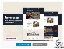 Royalpalace - Hotel Booking Elementor Pro Template Kit