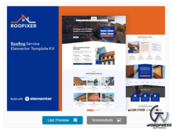 Roofixer - Roofing Service Elementor Pro Template Kit