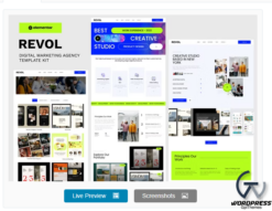 Revol - Digital Marketing Agency Elementor Template Kit