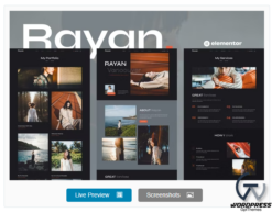 Rayan - Photography & Portfolio Elementor Template Kit