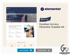 Rancak - Furniture Services Elementor Template Kit
