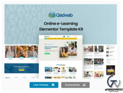 Qadwab - Online e-Learning Elementor Template Kit