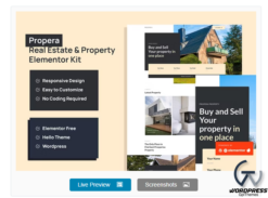 Propera - Real Estate Elementor Template Kit