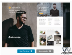 PortoBox - Creative Portfolio Elementor Template Kit