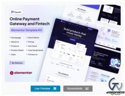 Paycash - Online Payment Gateway & Fintech Elementor Template Kit