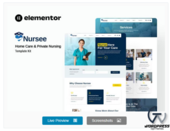 Nursee - Homecare & Private Nursing Elementor Template Kit