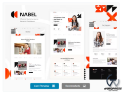 Nabel - Influencer Marketing Agency Elementor Template Kit