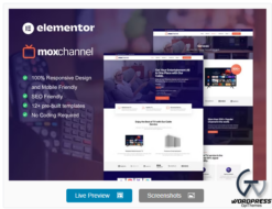 MoxChannel - TV Channel Service Elementor Template Kit