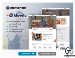 Moveto - Moving Company Elementor Template Kit