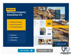 Minner - Construction & Building Elementor Template Kit
