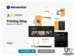 Meister - Printing Shop Elementor Template Kit