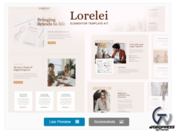 Lorelei - Feminine Business Elementor Template Kit