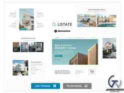 Listate - Real Estate & Property Listing Elementor Template Kit