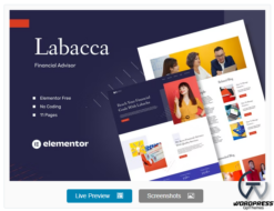 Labacca - Financial Advisor Elementor Template Kit