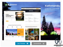 Kathmandu - Campground and Outdoor Activity Elementor Template Kit