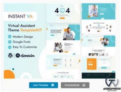 Instant VA - Virtual Assistant Elementor Template Kit