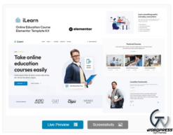 iLearn - Online Education Course Elementor Template Kit
