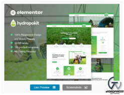 Hydropokit - Hydroponic & Agriculture Elementor Template Kit