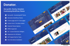Donator-Charity Fundraising Non-Profit WordPress Theme.