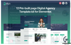 Digio - Premium Digital Agency Elementor Template kit