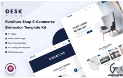 DeskPlus - Furniture Shop E-Commerce Elementor Template Kit