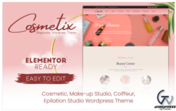 Cosmetix - Cosmetics, Make-Up Studio, Women Hairdresser Wordpress Theme