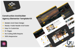 ConstruX World - Construction and Builder Agency Elementor Template Kit