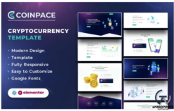 Coinpace - Bitcoin Cryptocurrency WordPress Elementor Template-Kit