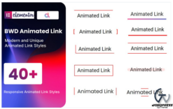 Animated Link WordPress Plugin For Elementor