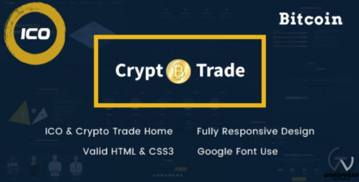 Crypto Trade ICO Bitcoin and Cryptocurrency HTML Template