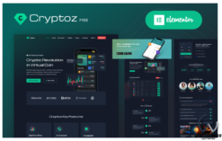 Cryptoz Free - Cryptocurrency WordPress Theme Elementor