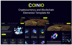 Coinio - Cryptocurrency and Blockchain Elementor Template Kit