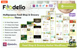 Foodelio – Multipurpose Food Shop Grocery WordPress Theme