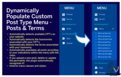 Dynamically Populate Custom Post Type Menu - Post & Terms