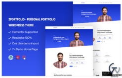 ZPortfolio - Personal Portfolio One page WordPress Theme